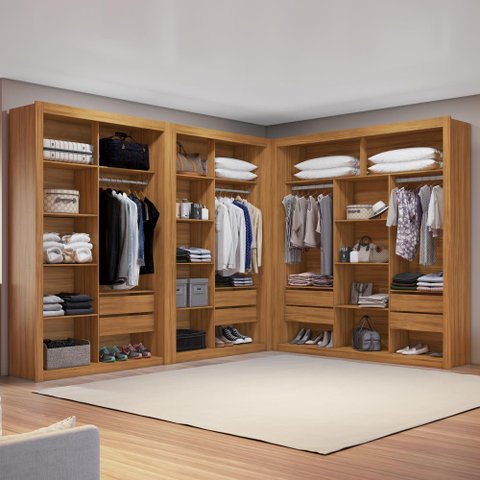 Closet Modulado 8 Gavetas Amoudi Móveis
