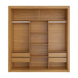 Closet Modulado 8 Gavetas 15 Prateleiras Freijó Amoudi Móveis - 8