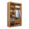 Closet Modulado 8 Gavetas 15 Prateleiras Freijó Amoudi Móveis - 9