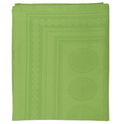 Toalha de mesa adamascada Mandala verde 100%Algodão - 1.40x2.40m - 4