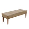 Calçadeira Recamier Casal Queen 160cm Cléo Suede Bege - 2