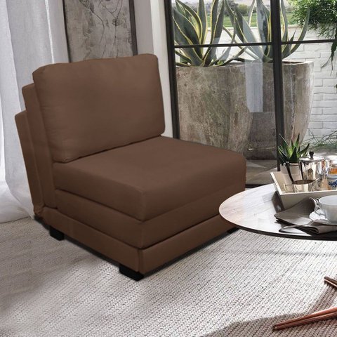 Poltrona Cama Reclinável Modelo Mova_mm que Se Transforma em Sofá Cama Resistente e Confortável em S