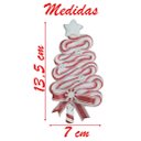 Ver imagem 2 de Kit 8 Enfeite Pendente para Árvore de Natal Pinheirinho 13,5cm