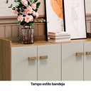 Ver imagem 4 de Buffet 4 portas Guarapari Rimo Carvalho/Off White
