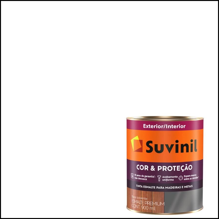 Tinta Esmalte Sintético Suvinil Brilhante Cor & Proteção 900ml - 2
