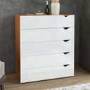 Ver imagem 1 de Cômoda Organizadora 90cm com 5 Gavetas 240822 Linha Porto Politorno