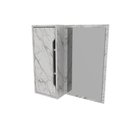Ver imagem 5 de Espelheira para Banheiro com Espelho e Porta Usinada 60cm Cor:mármore Branco