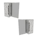 Ver imagem 7 de Espelheira para Banheiro com Espelho e Porta Usinada 60cm Cor:mármore Branco