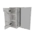 Ver imagem 6 de Espelheira para Banheiro com Espelho e Porta Usinada 60cm Cor:mármore Branco