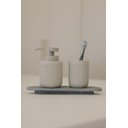 Ver imagem 5 de Porta Sabonete Líquido Canelado em Cimento Gray - 150ml