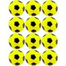 Kit 12x Bola de Vinil Pingo Dente de Leite Futebol - Amarelo - 1