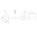 Ver imagem 2 de Kit com 3 Toalheiro de Barra 600mm New Elite