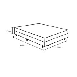 Cama Box Baú King 193 Bipartido Tecido Sintético Branco Com Colchão de Molas Ensacadas Evolution - P - 4