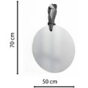 Ver imagem 6 de Espelho Decorativo Hole Alça Sisal Preta 50 cm Redondo