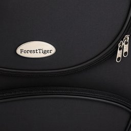 Kit Malas Viagem Rigidas 3 Peça Preta Expansivel 4 Rodas 360 - 5