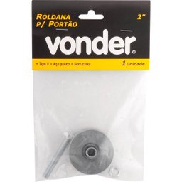 Roldana para Portão 2" Tipo V em Aço Polido - Vonder - 2