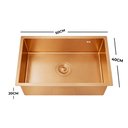 Ver imagem 6 de Cuba Cozinha Gourmet Completa 50x40 Nano Aço Inox 304 Escovado Rose Brinovar