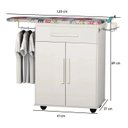 Ver imagem 5 de Tabua Mesa de Passar Roupa Bella Branco