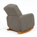 Ver imagem 6 de Poltrona Amamentação Balanço Madeira Jhessy Suede D03 - D'rossi