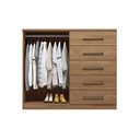 Ver imagem 2 de Cômoda Casal Malaga 2.5 2 Portas e 5 Gavetas jatoba/Areia - Santos Andirá