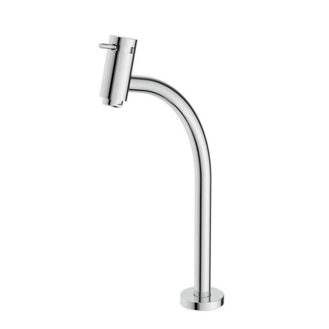 Kit com 3 Torneira Lavatório de Mesa Bica Alta Basic Celite Prata/Cromado