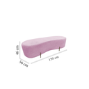 Ver imagem 6 de Puff Decorativo Orgânico Alana Couro Rosa Bebê
