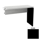 Ver imagem 1 de Mesa de Escritório Complemento 90 x 45cm Pé Painel Pe25 em MDP Preta com Base Preta