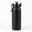 Ver imagem 1 de Garrafa Térmica Inox 800ml com Tampa e Trava Preta