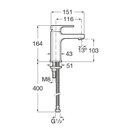 Ver imagem 3 de Kit com 3 Torneira Monocomando para Banheiro de Mesa Bica Baixa Escuadra Roca