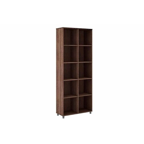 Estante de Livros Esm225 C/ 10 Nichos Rustico - Movelbento
