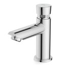 Ver imagem 1 de Kit com 3 Torneira para Banheiro de Mesa Bica Baixa Fechamento Automático Ecopress Celite Prata/Cromado