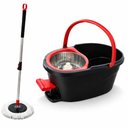 Ver imagem 1 de Mop Giratório Duplo 13l Cesto Inox Pedal com Cabo Regulável