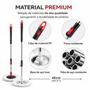 Ver imagem 6 de Mop Giratório Duplo 13l Cesto Inox Pedal com Cabo Regulável