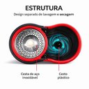 Ver imagem 4 de Mop Giratório Duplo 13l Cesto Inox Pedal com Cabo Regulável