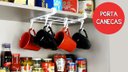 Ver imagem 2 de Suporte para 06 Canecas para Organizar Armários Suporte de Canecas Branco