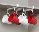 Ver imagem 1 de Suporte para 06 Canecas para Organizar Armários Suporte de Canecas Branco
