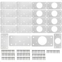 Ver imagem 1 de Kit 10 Placas para Reparo de Porta Dobradiça Armário Mdf Rtg