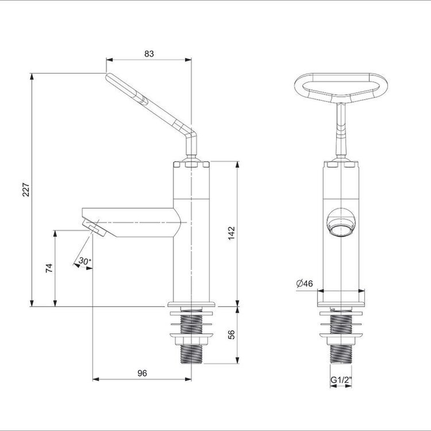 Kit com 3 Torneira para Lavatório de Mesa Aut. Alavanca Ecopress Cromado - 2