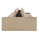 Ver imagem 5 de Sofá Ilha 4 Lugares Living 392cm Modulado Sala Lary Veludo Bege/pu Pto K01 - D'rossi