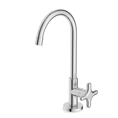 Kit com 3 Torneira para Lavatório de Mesa Bica Alta Cross Cromado Celite