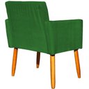 Ver imagem 4 de Kit 12 Poltronas Decorativa para Sala Nina Suede Cores Pé Palito 30cm Castanho - Suede