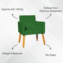 Ver imagem 7 de Kit 12 Poltronas Decorativa para Sala Nina Suede Cores Pé Palito 30cm Castanho - Suede