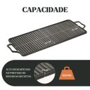 Ver imagem 4 de Chapa Estriada Retangular Alça de Ferro 30x70x2,5cm