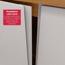 Ver imagem 7 de Guarda Roupa Solteiro 100% Mdf 4 Portas Easy Like Amêndoa Clean/off White