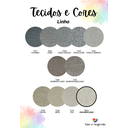 Ver imagem 3 de Cabeceira Estofada Casal Tachas Não É Segredo Linho Cru Mesclado 140x60
