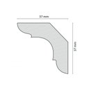 Ver imagem 4 de Kit 90m Linear Roda Teto Perfil de Poliestireno C50 Branco Homestar