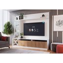 Ver imagem 2 de Estante para Tv Capri até 60 Polegadas 3 Portas Quiditá Branco/brise