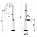 Ver imagem 2 de Kit com 3 Torneira para Lavatório de Mesa Bica Alta Logic