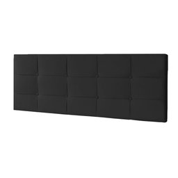 Kit Painel e Calçadeira Baú Solteiro 0,90m Roma Suede - Pallazio Cor Preto - 6