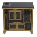 Ver imagem 2 de Fogao a Lenha N 2 Imperador Vitreo Premium Caldeira Preto Se